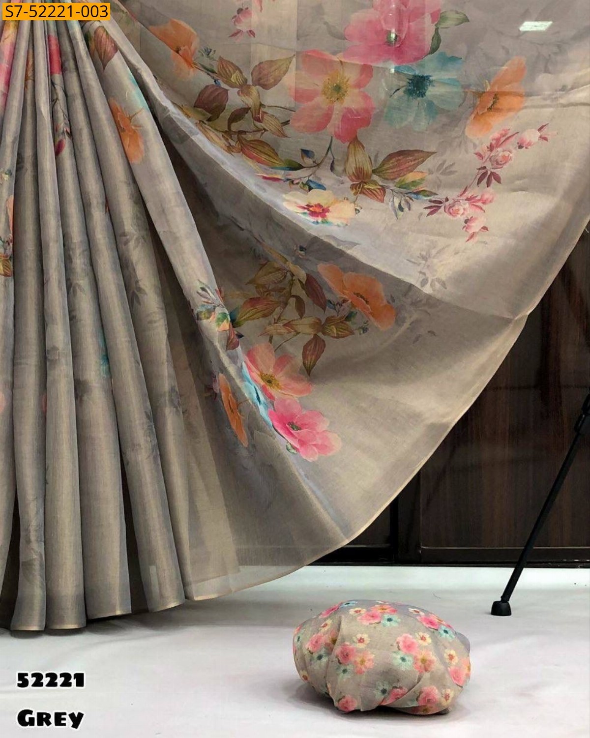 Gray Fancy tissue silk sarees 