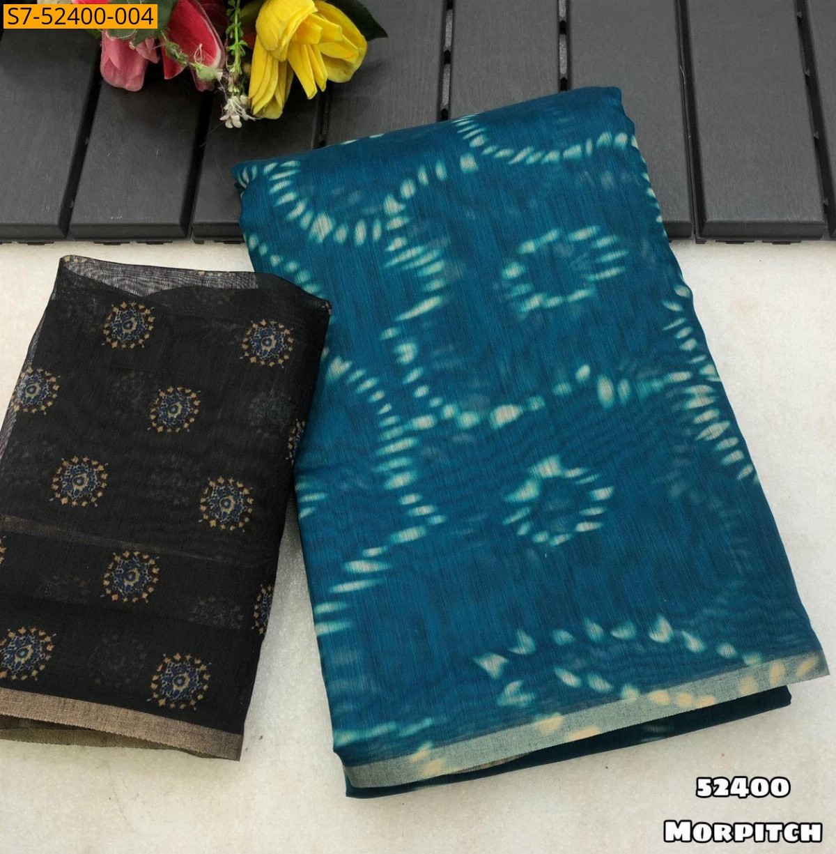 Fancy chanderi cotton Saree