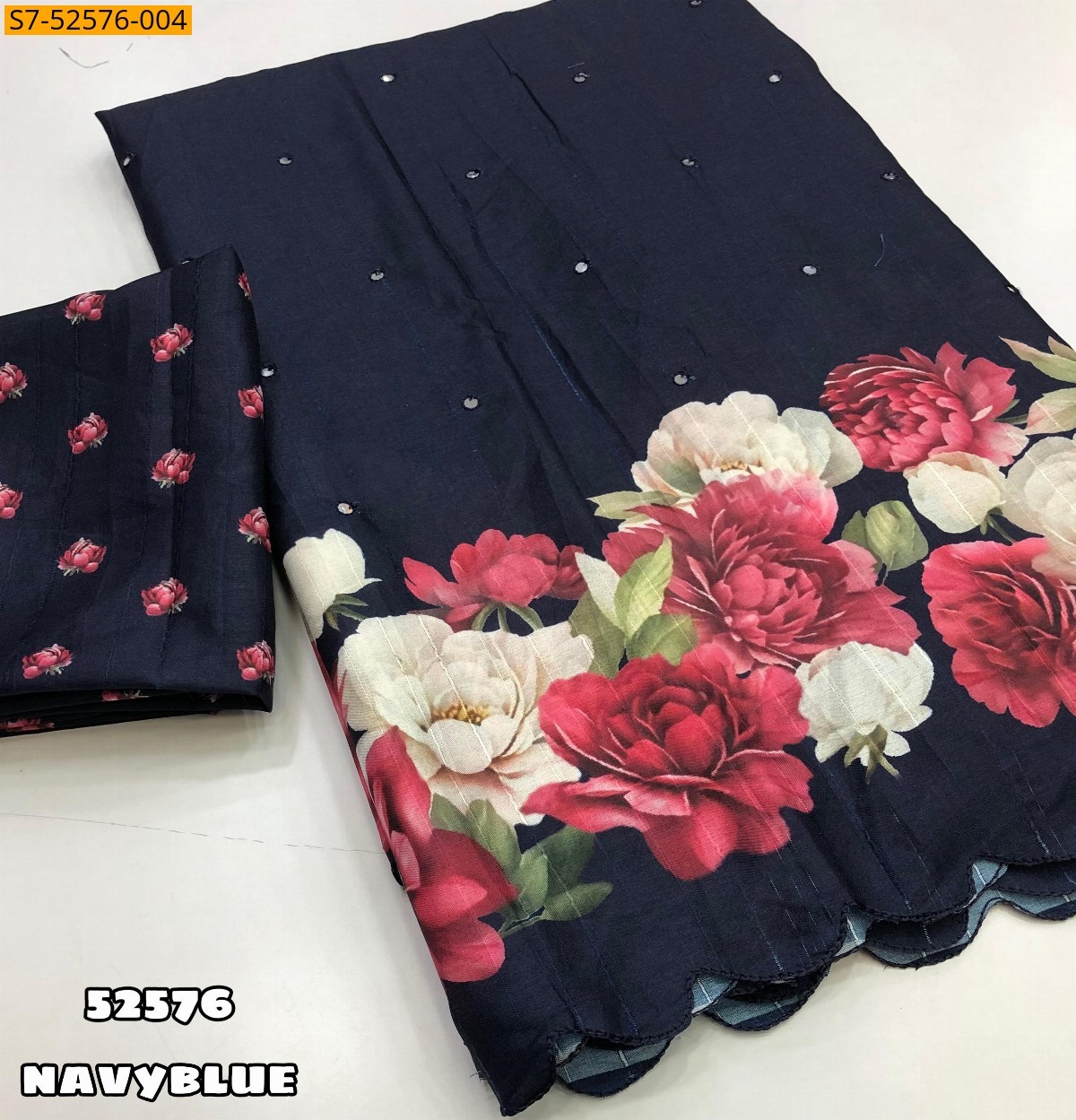 Navy Blue Fancy Tussar silk sarees 