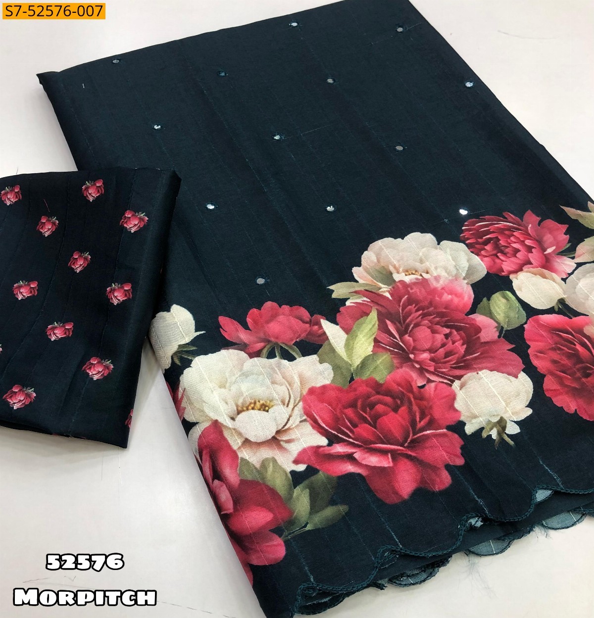 Morpitch Fancy Tussar silk sarees 