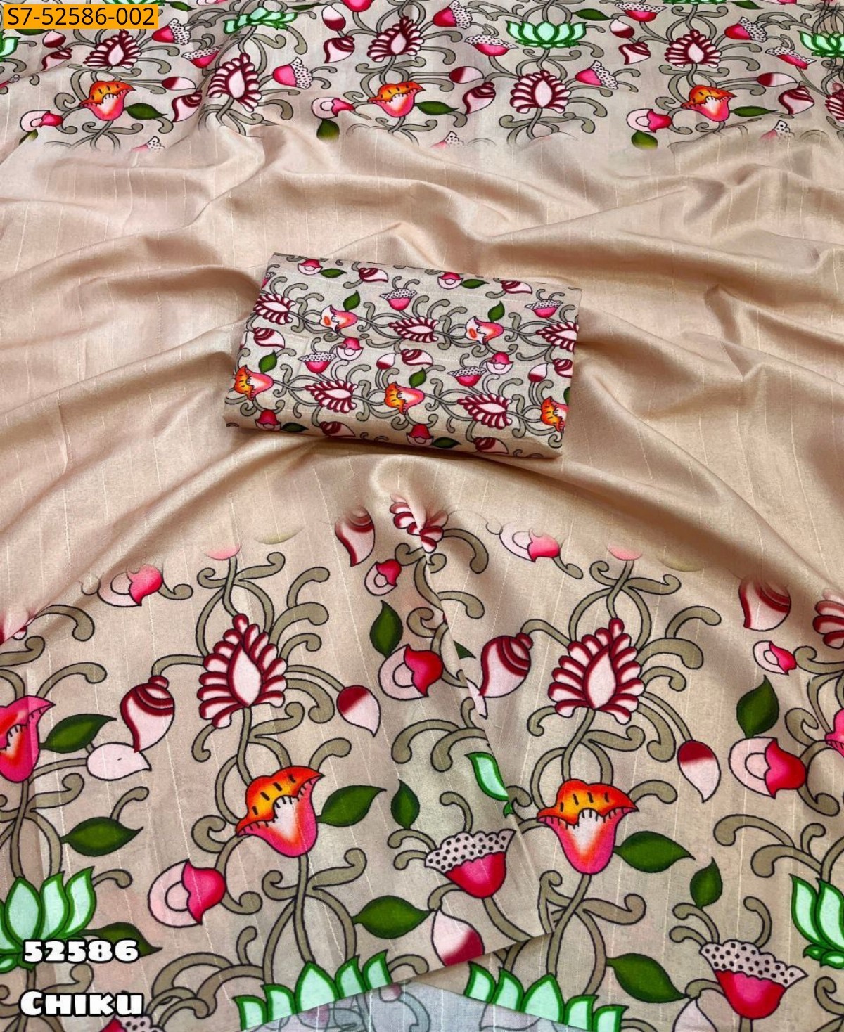 Chiku Fancy tussar silk sarees 