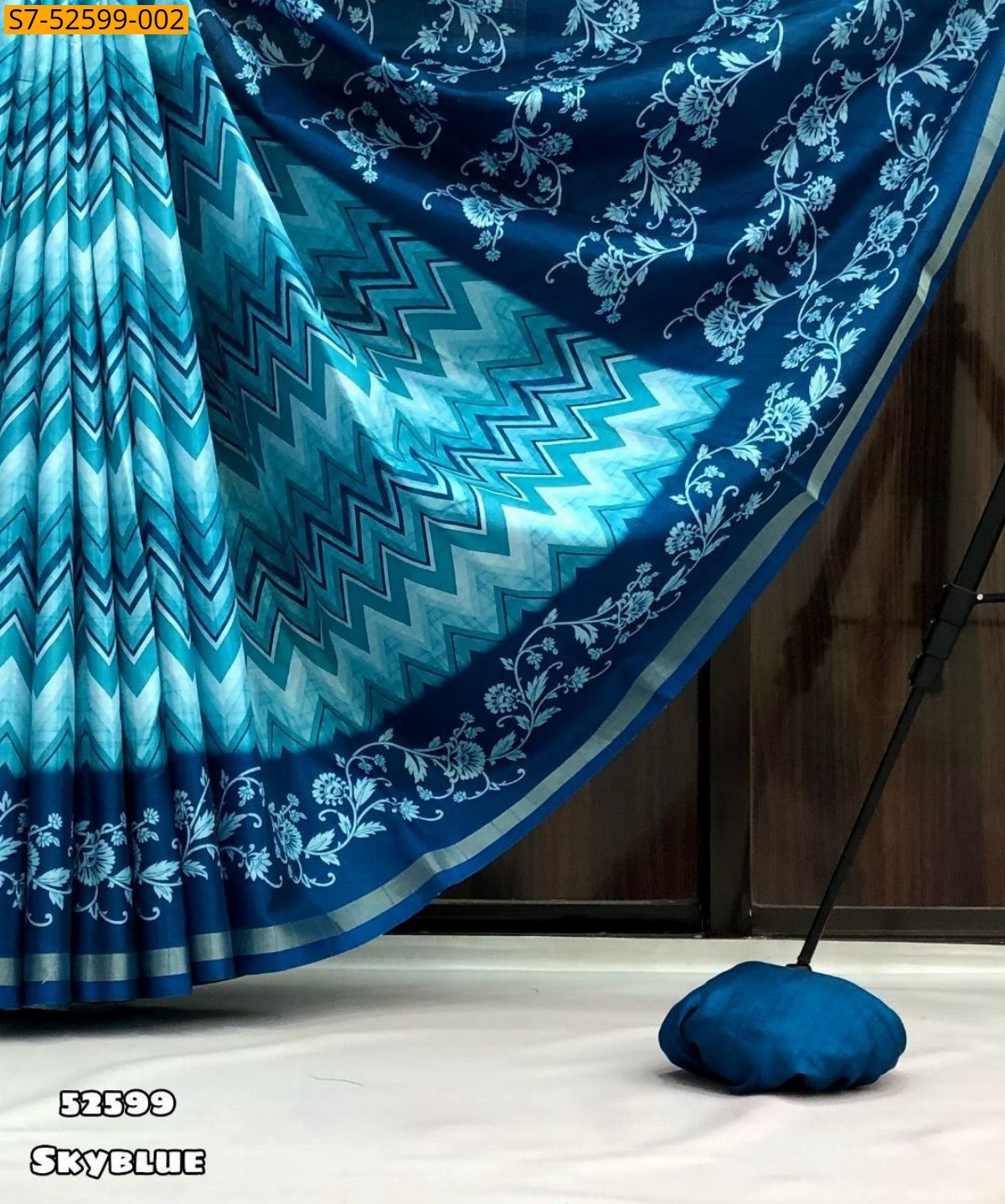 Sky Blue Matka silk sarees