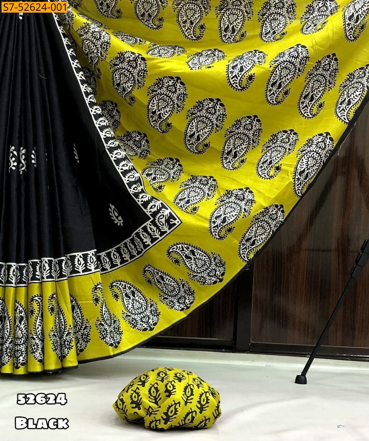 Black Fancy tussar silk saree