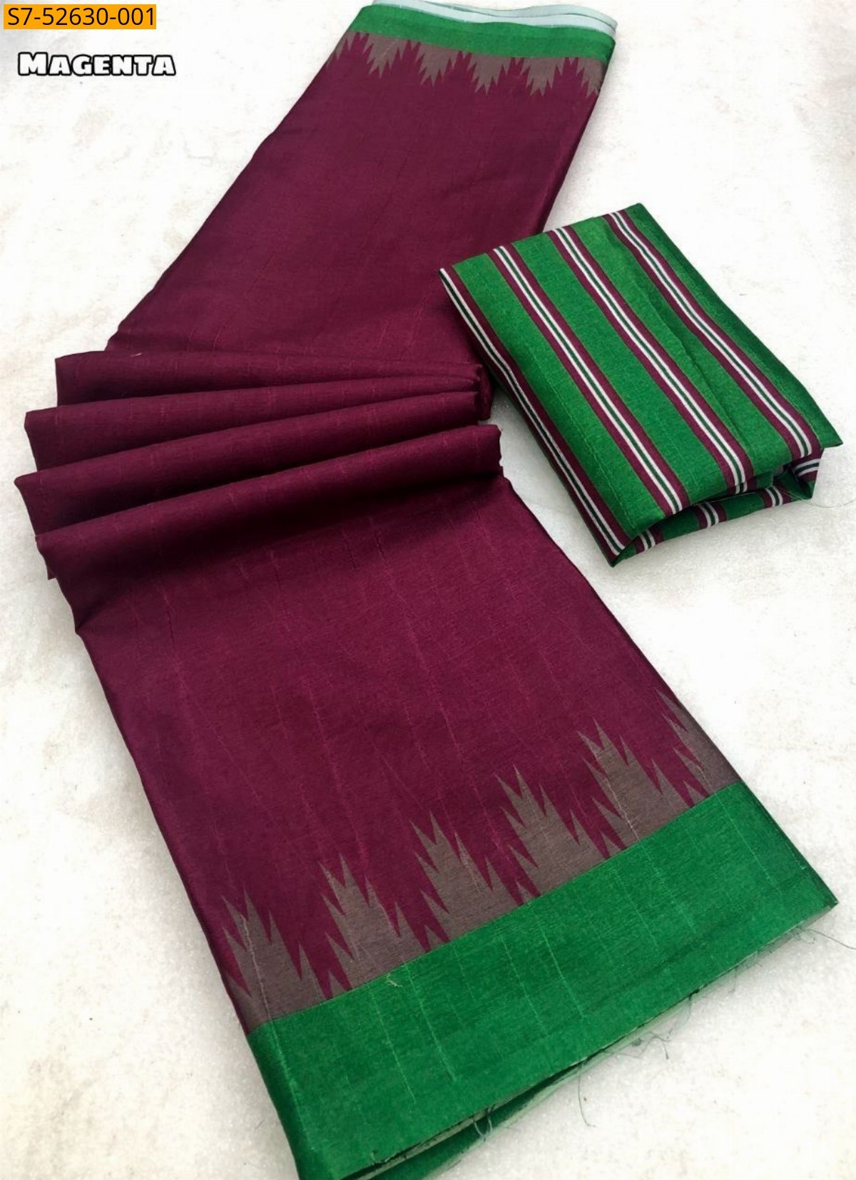 Magenta Fancy tussar silk sarees