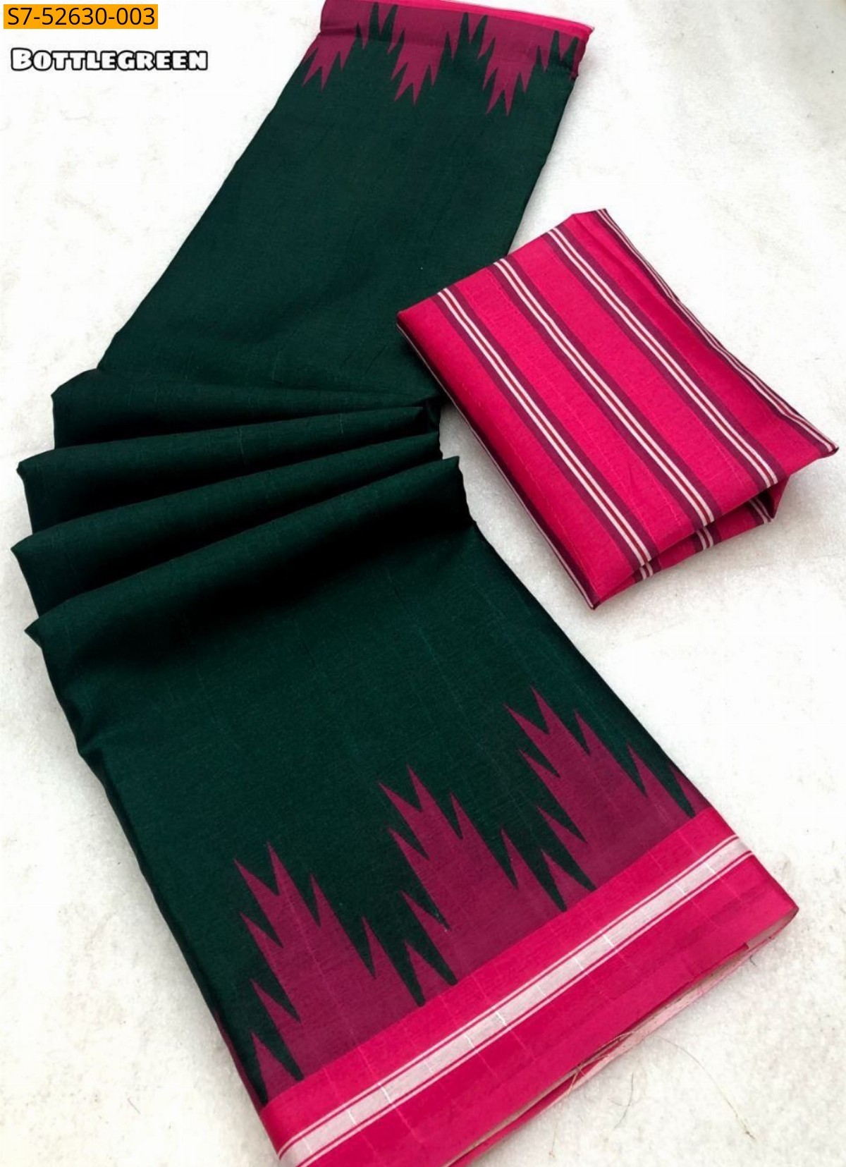 BottleGreen Fancy tussar silk sarees