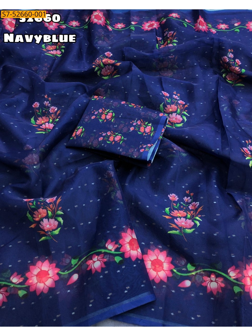 Fancy tebby organza sarees 