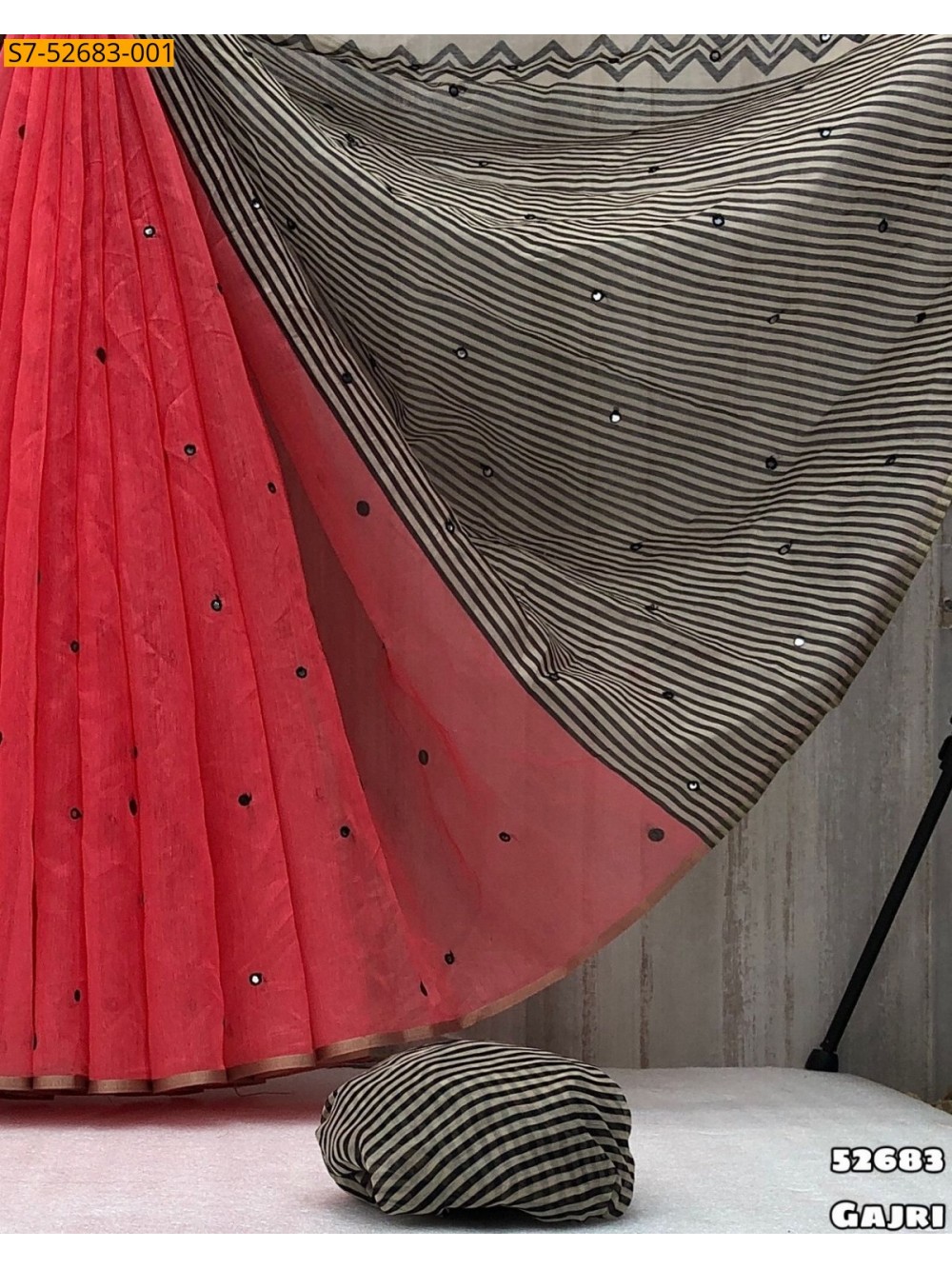 Fancy Chenderi Cotton Saree