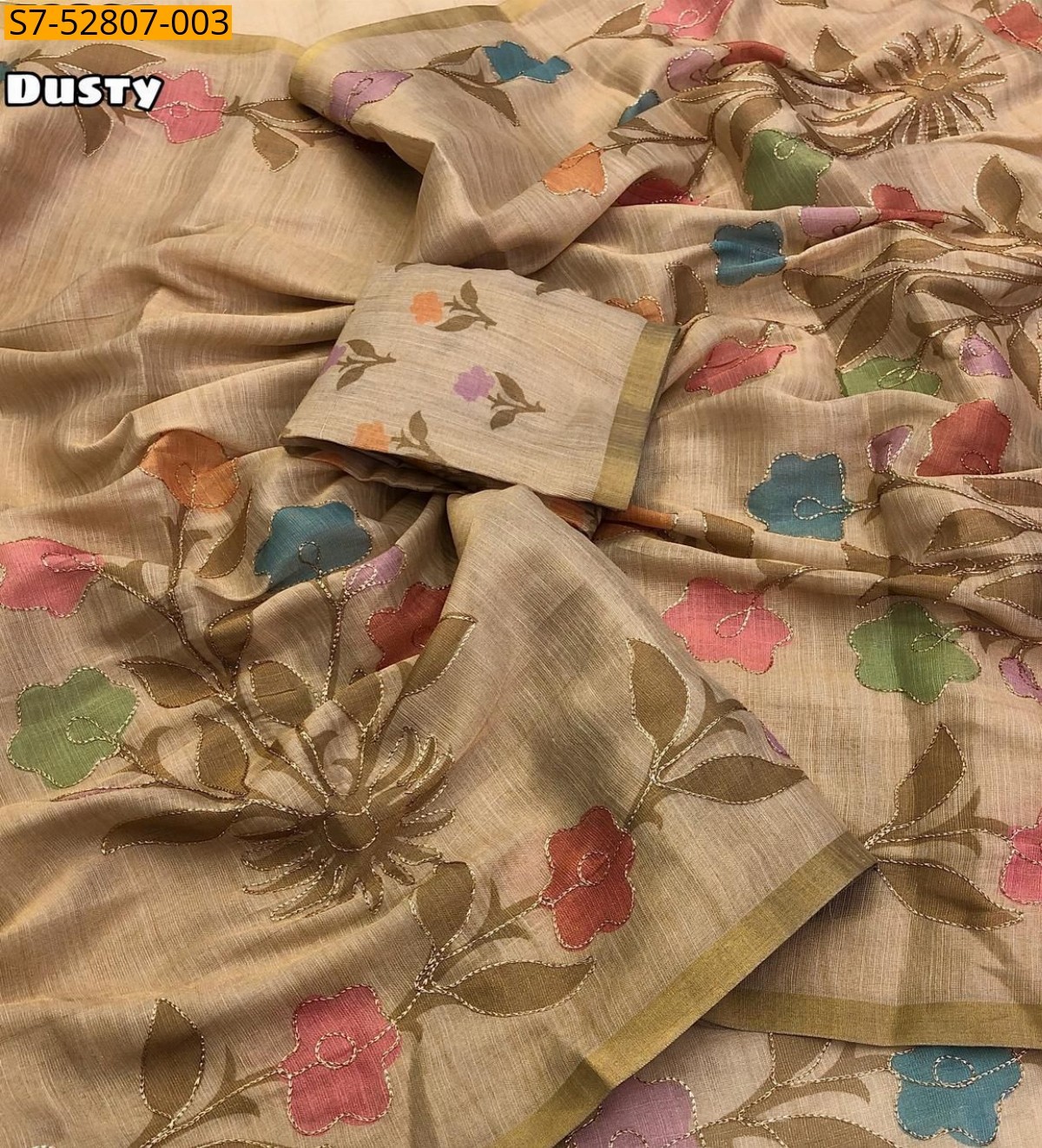 Dusty Erode tissue silk digital print saree