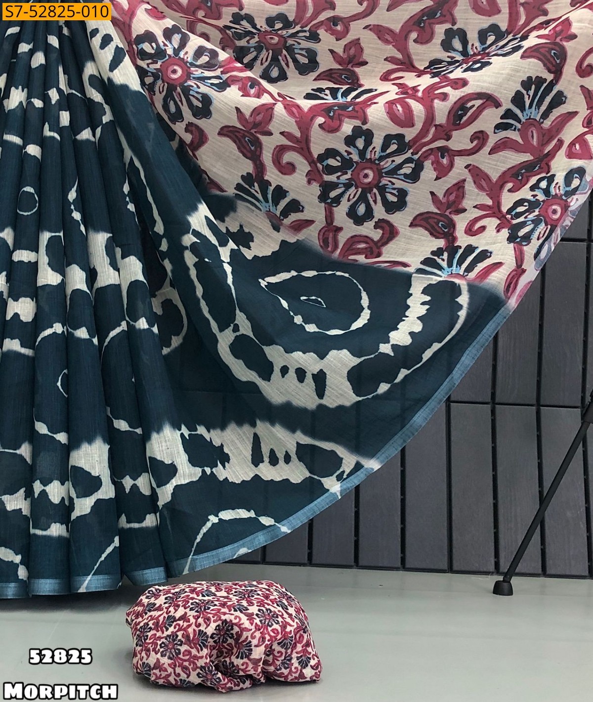 Morpitch Fancy Soft linen sarees