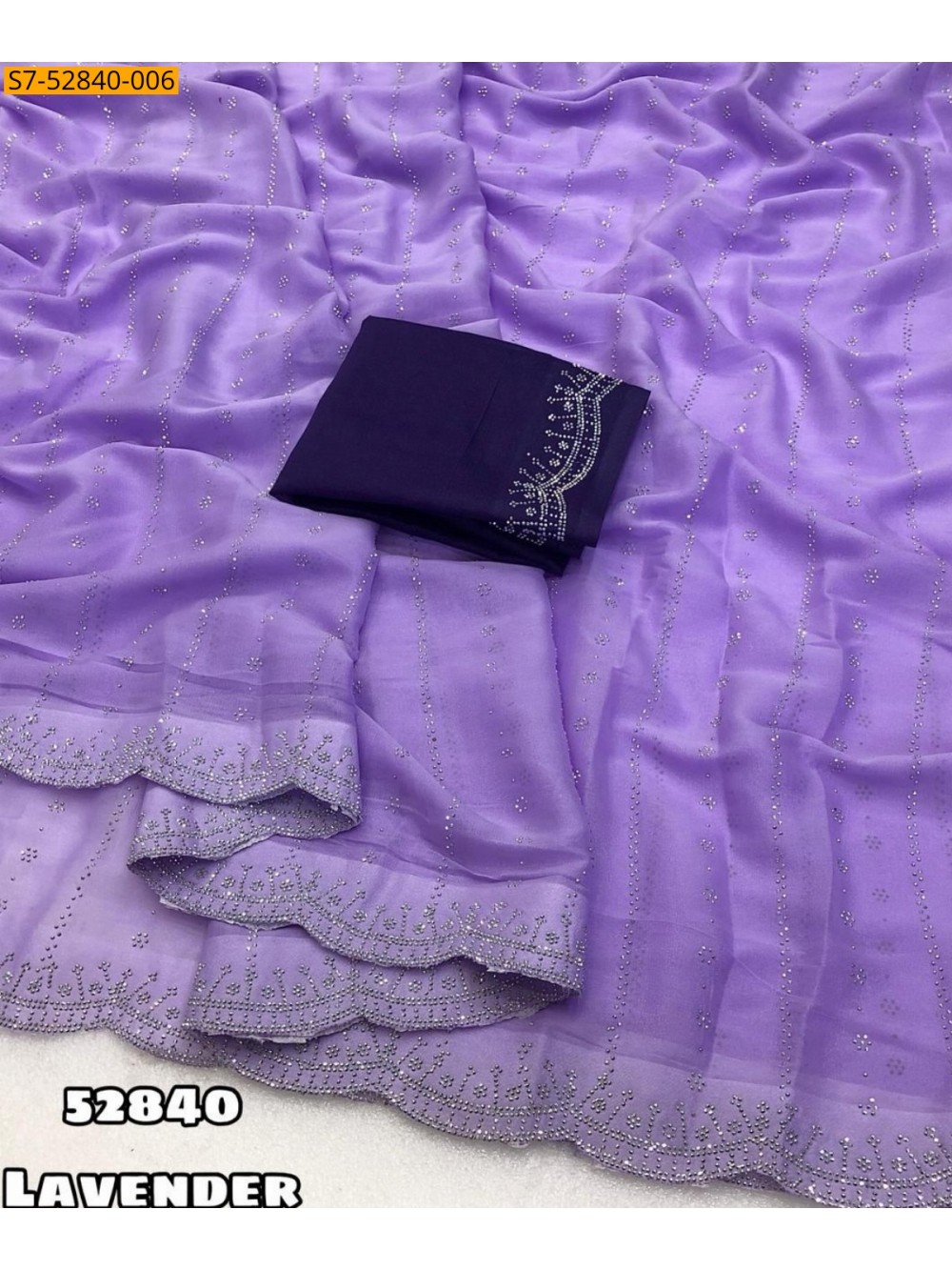 Star Georgette Siroski Work Saree