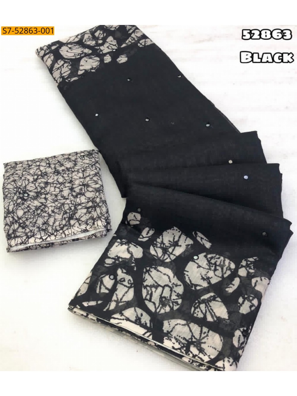 Black Soft Linen Printed sarees Black Soft Linen Printed sarees