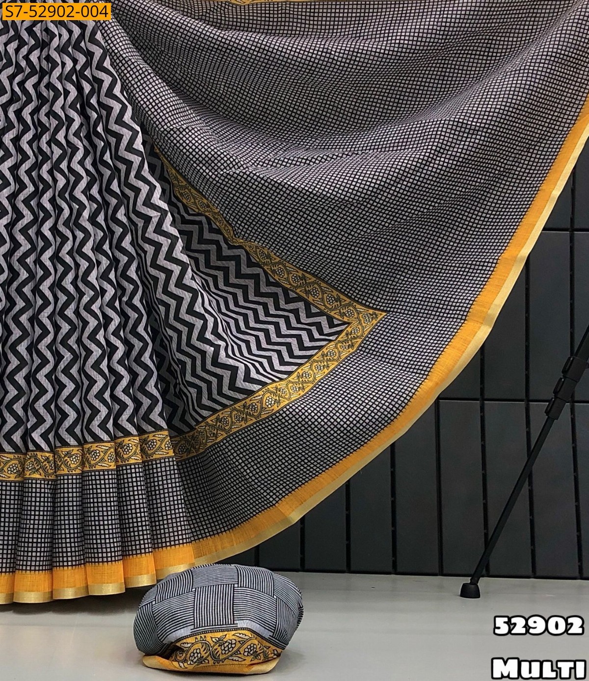 Multi Color Fancy Soft Lenin Saree