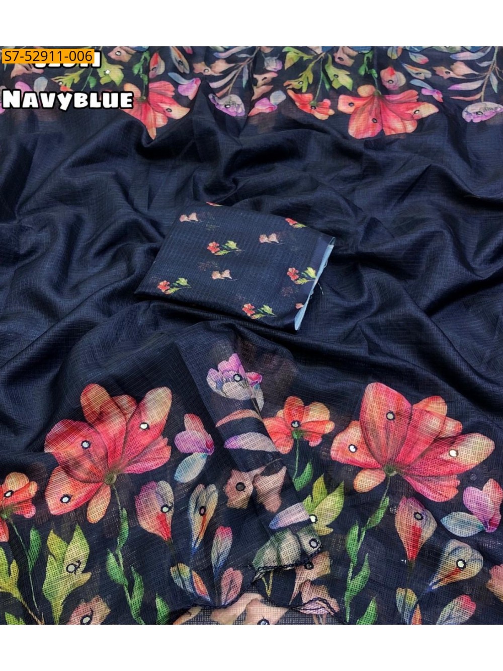 Fancy Soft Kota Cheks Saree