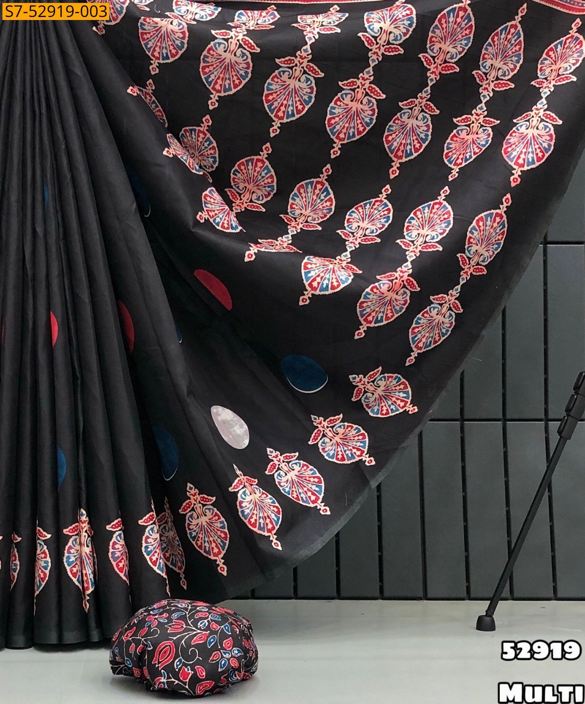 Multi Color Fancy Tussar Silk Saree 