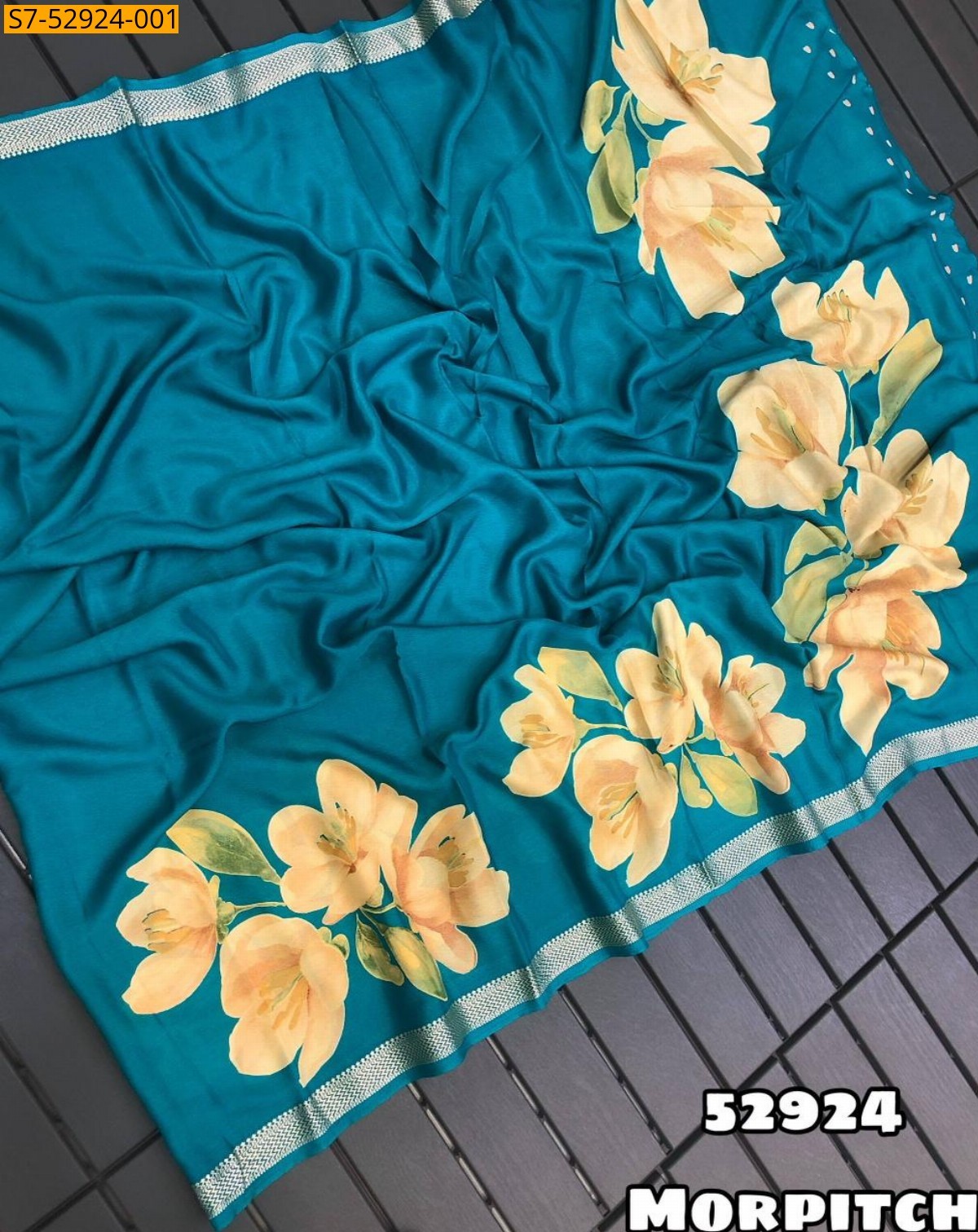 Morpitch Fancy Soft Silk Saree
