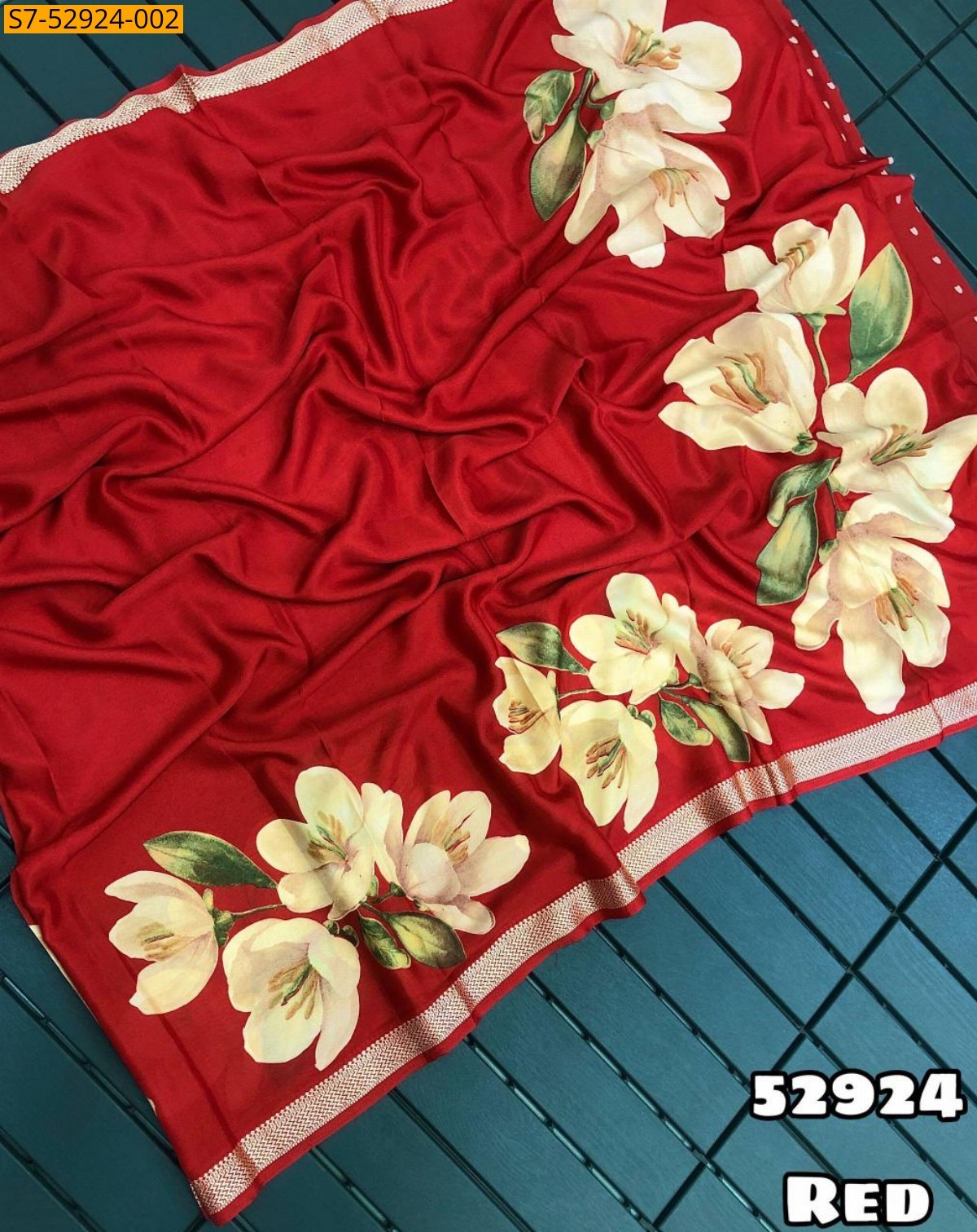 Red Fancy Soft Silk Saree