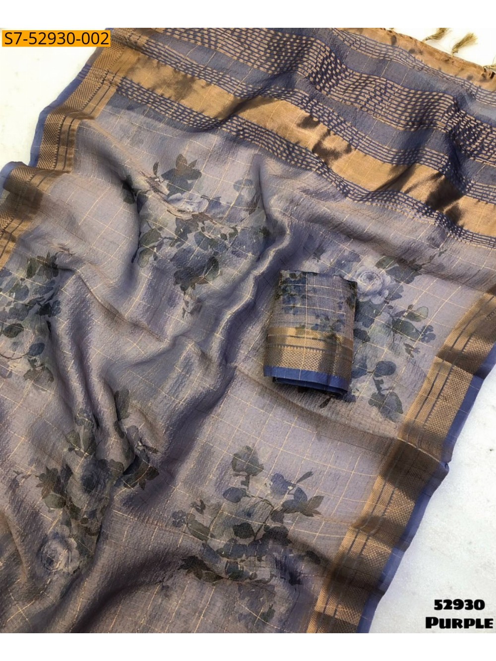 Fancy Tissue silk Saree