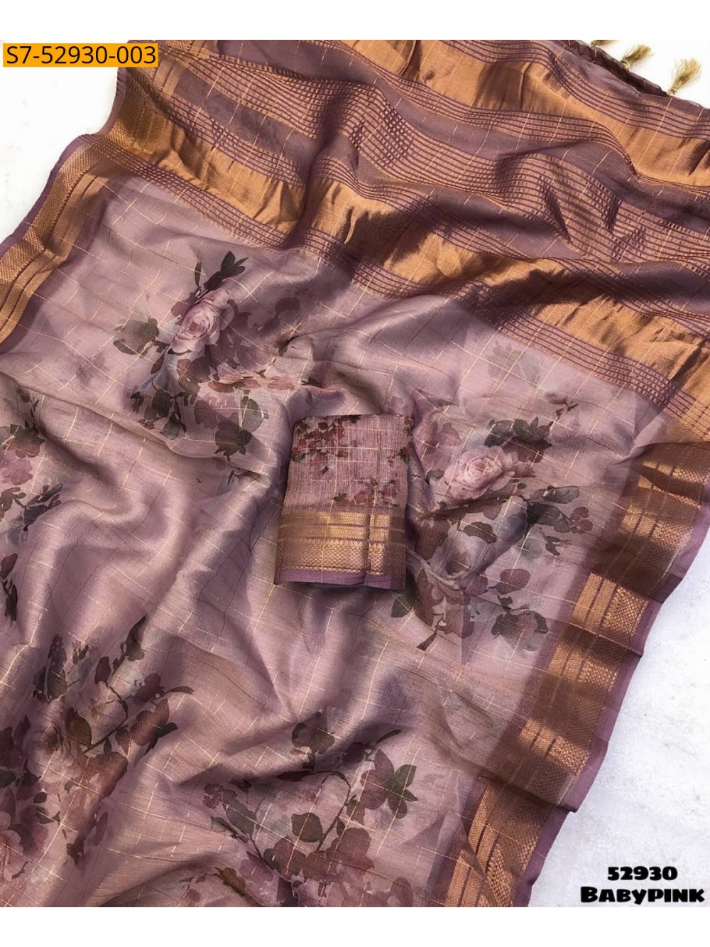 Fancy Tissue silk Saree