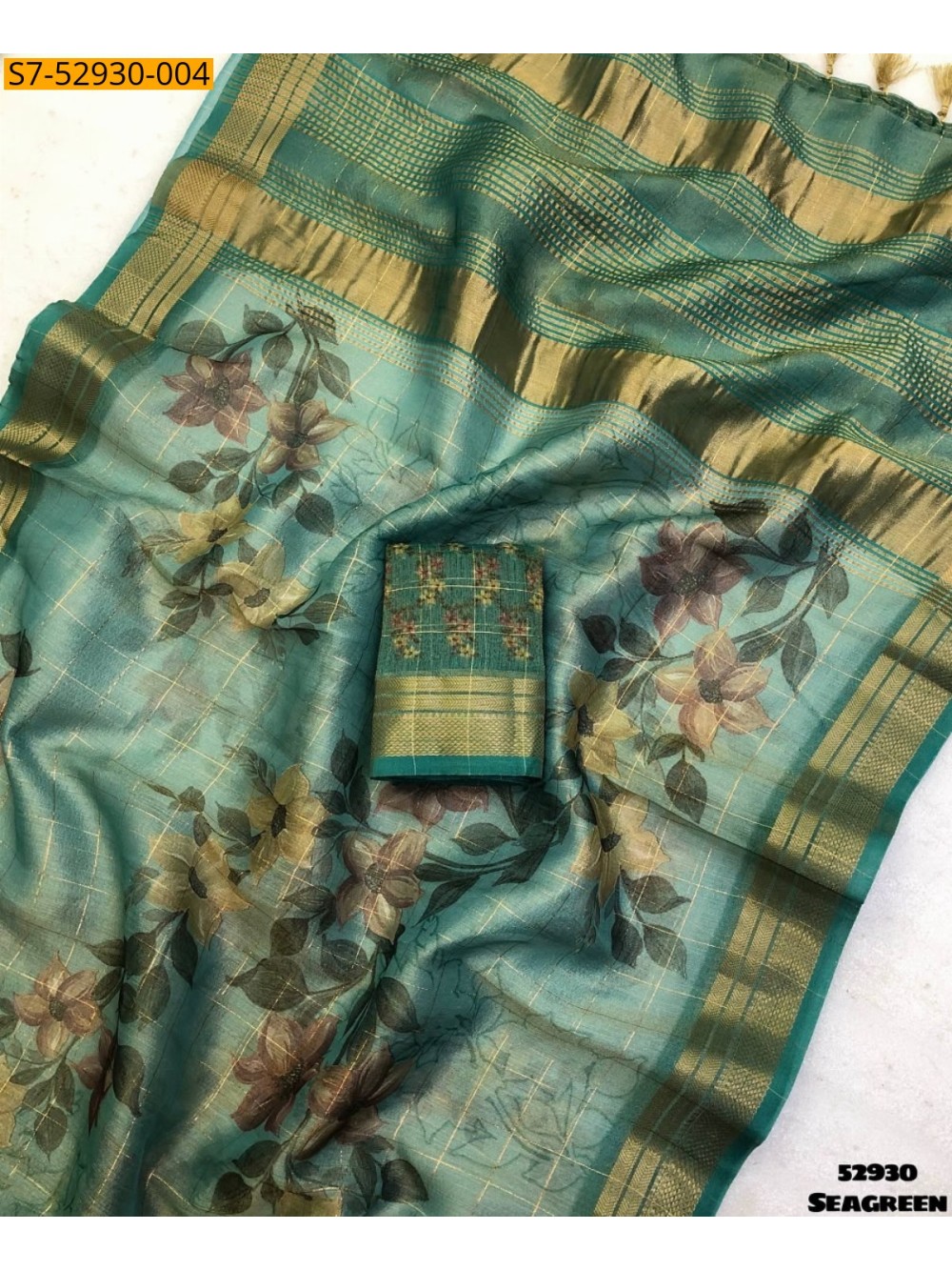Fancy Tissue silk Saree