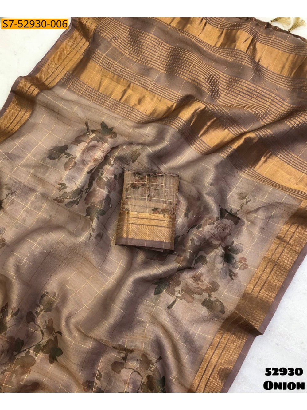 Fancy Tissue silk Saree