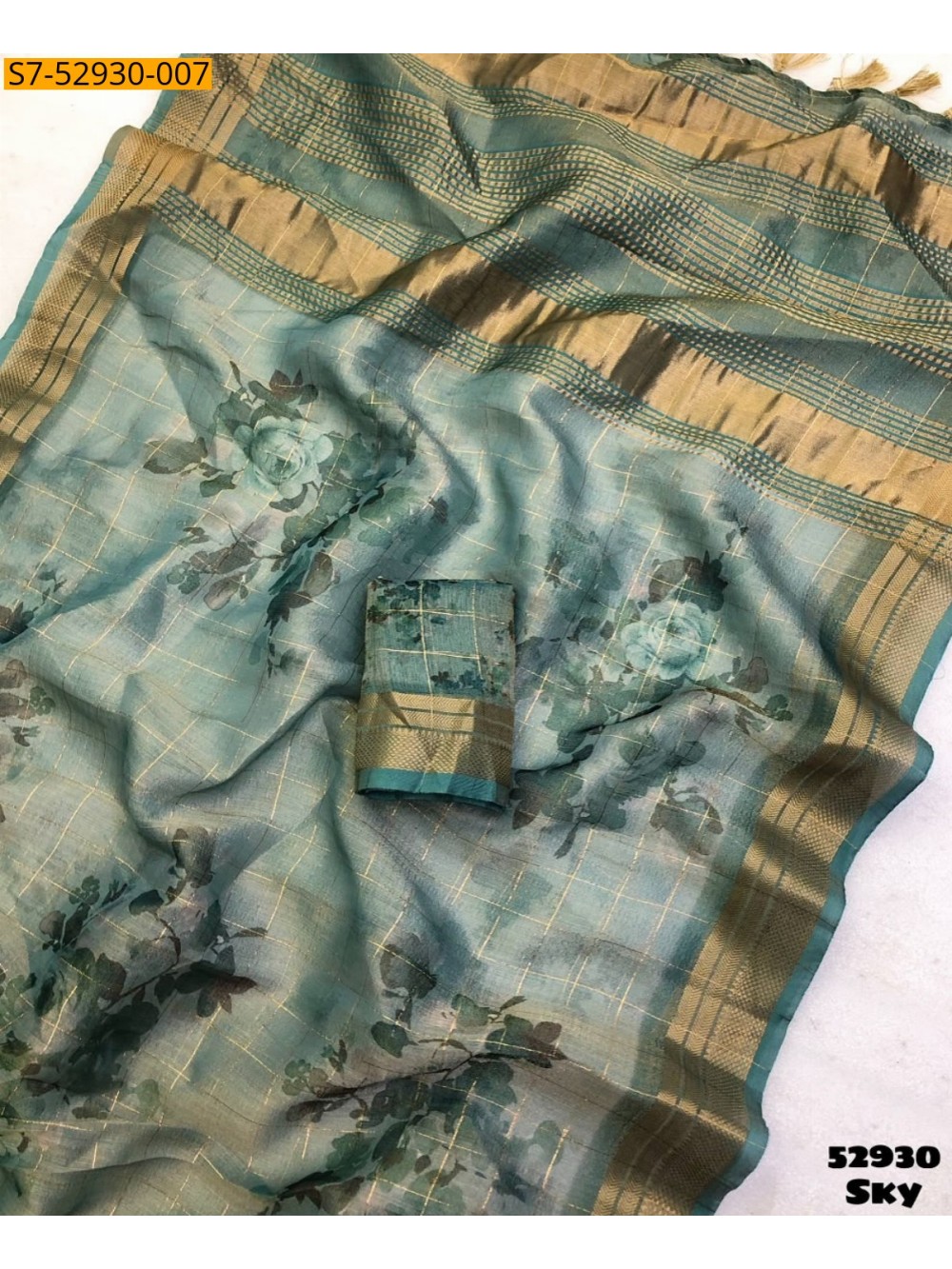 Fancy Tissue silk Saree