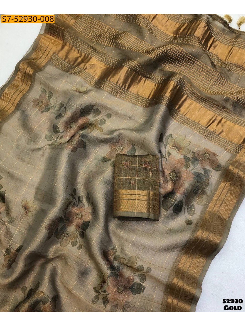 Fancy Tissue silk Saree
