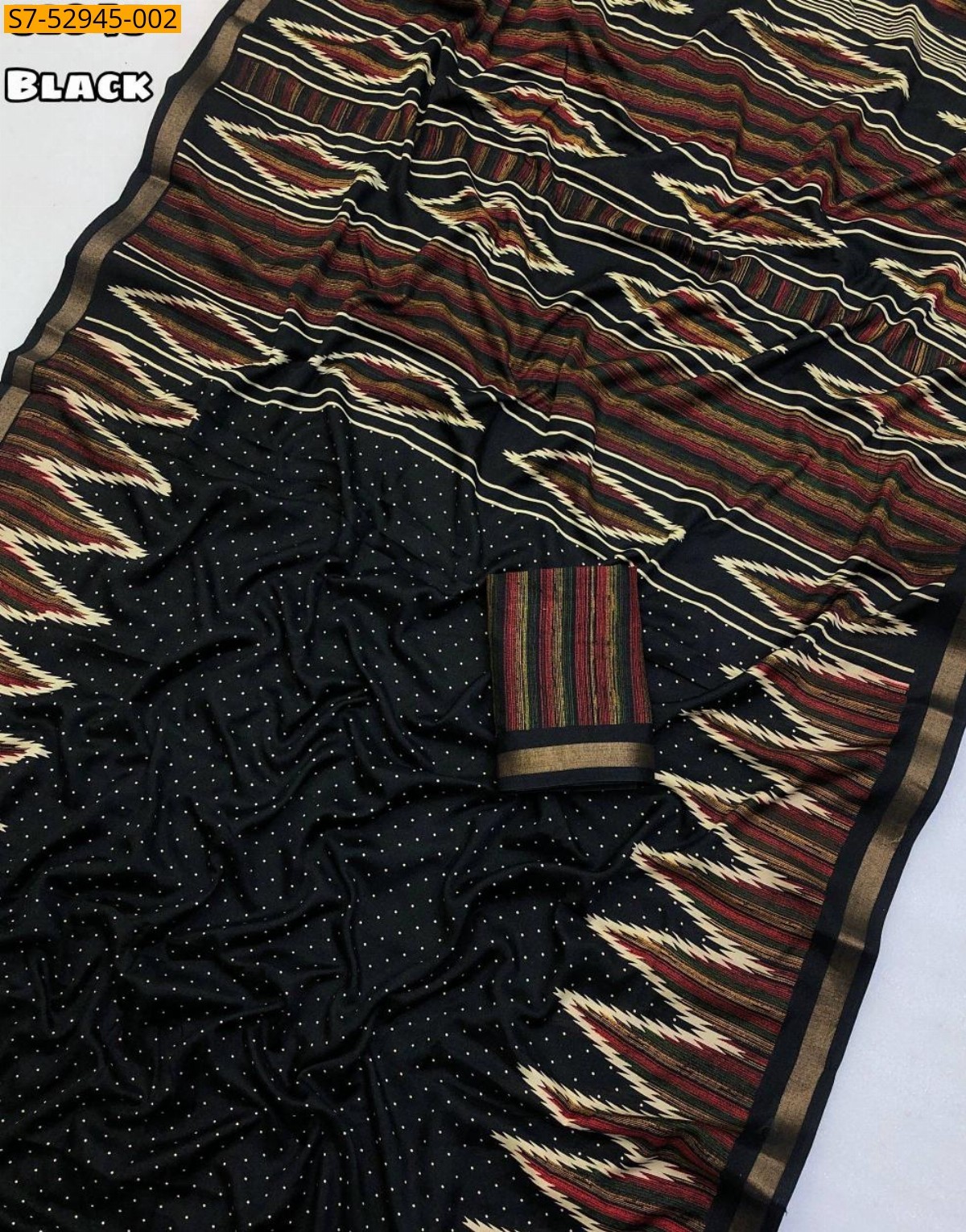 Fancy Mul cotton temple border Saree