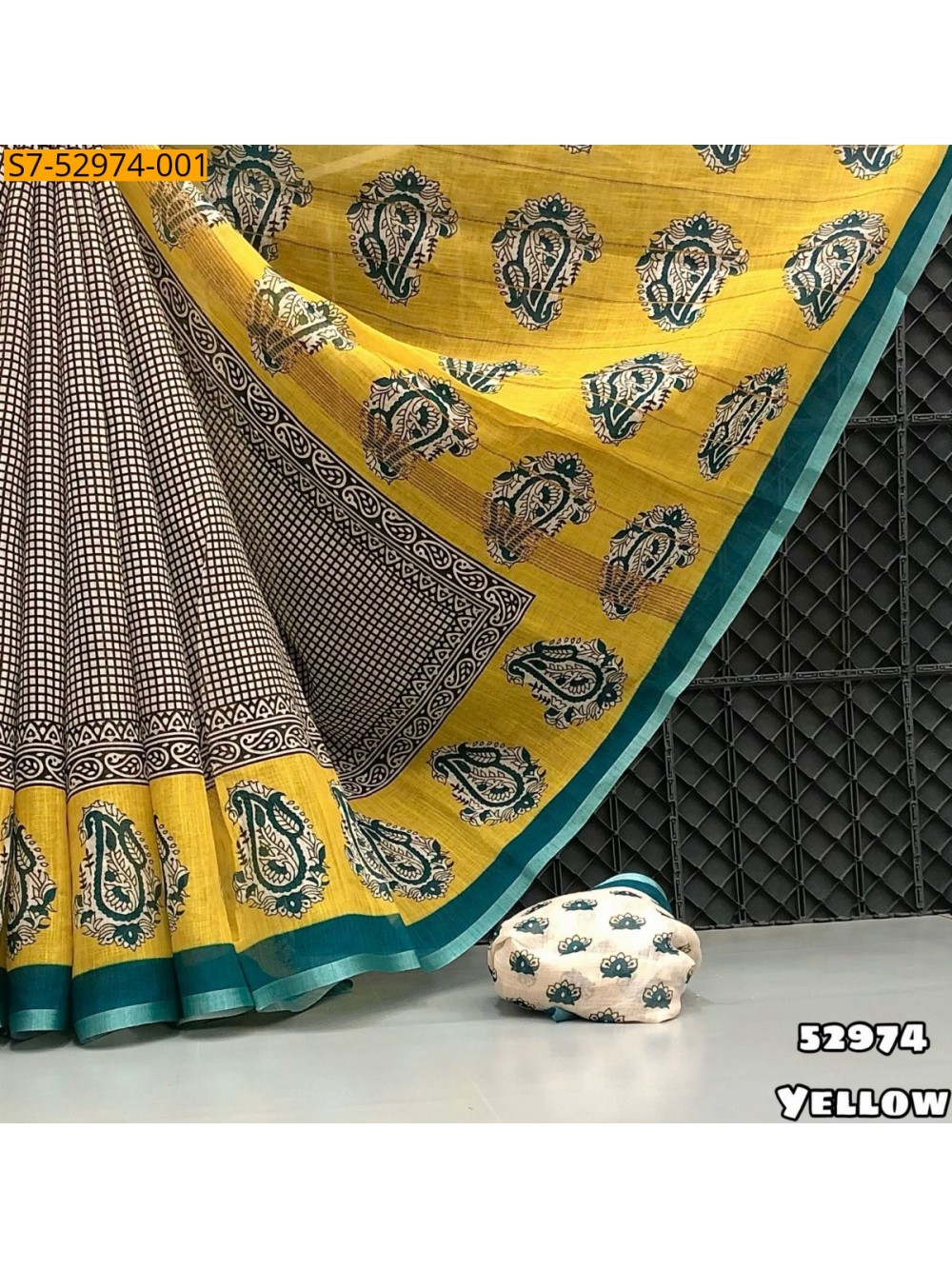 Fancy Soft lenin Saree