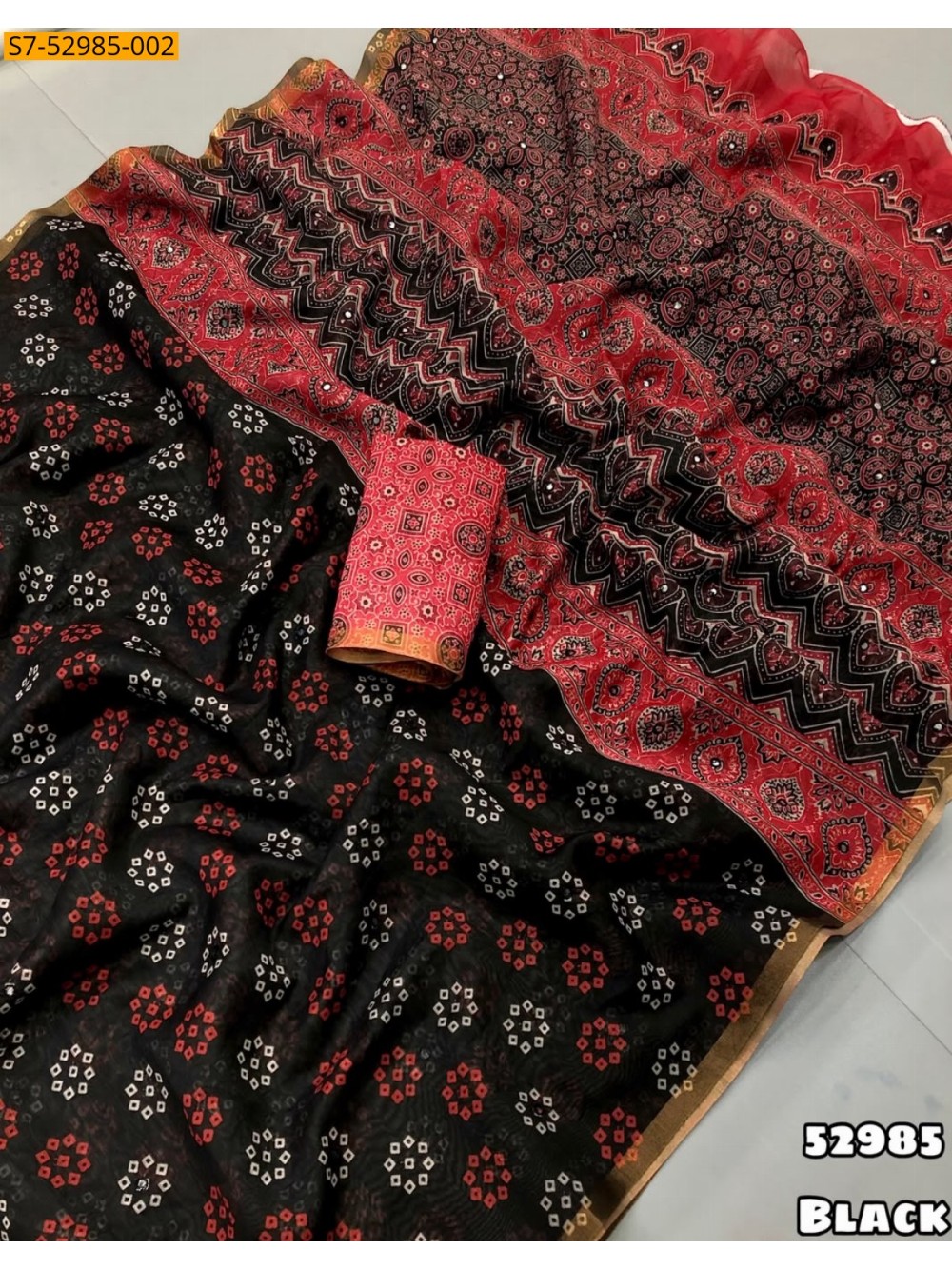 Fancy Chanderi Silk Saree