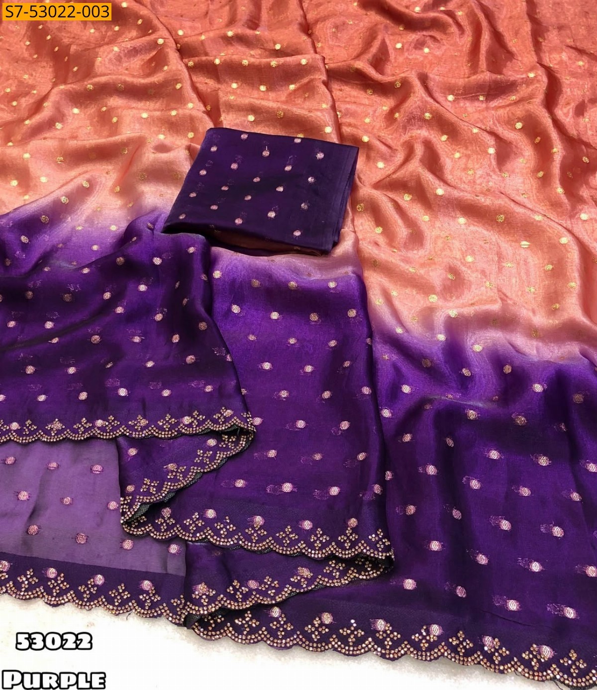 Grey Fancy Soft Space Silk Saree