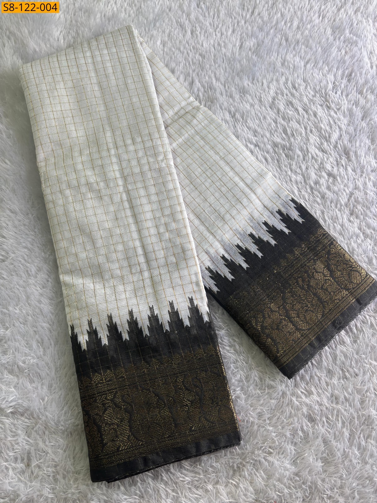 S8-122 Ganga Jamuna border Cotton Saree