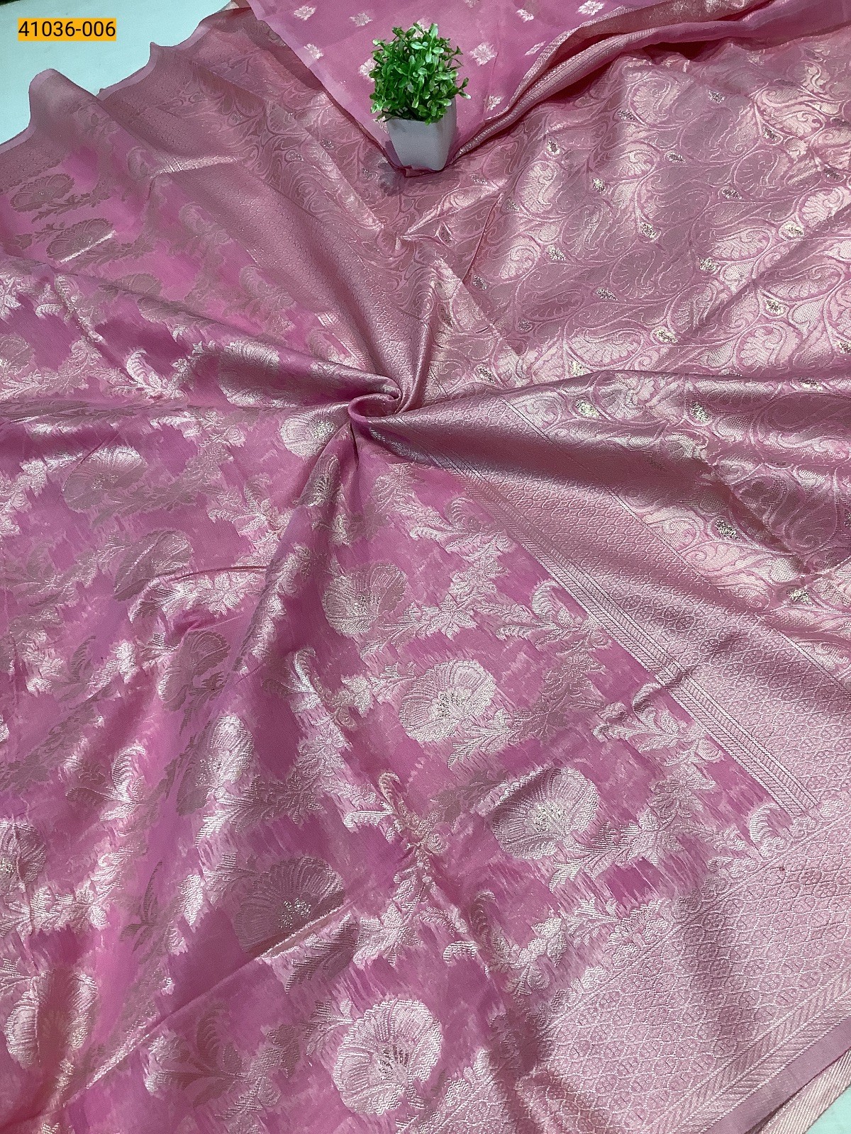 Pink Fancy silk cotton jacquard sarees