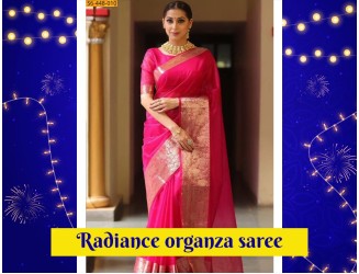 Radiance organza sarees
