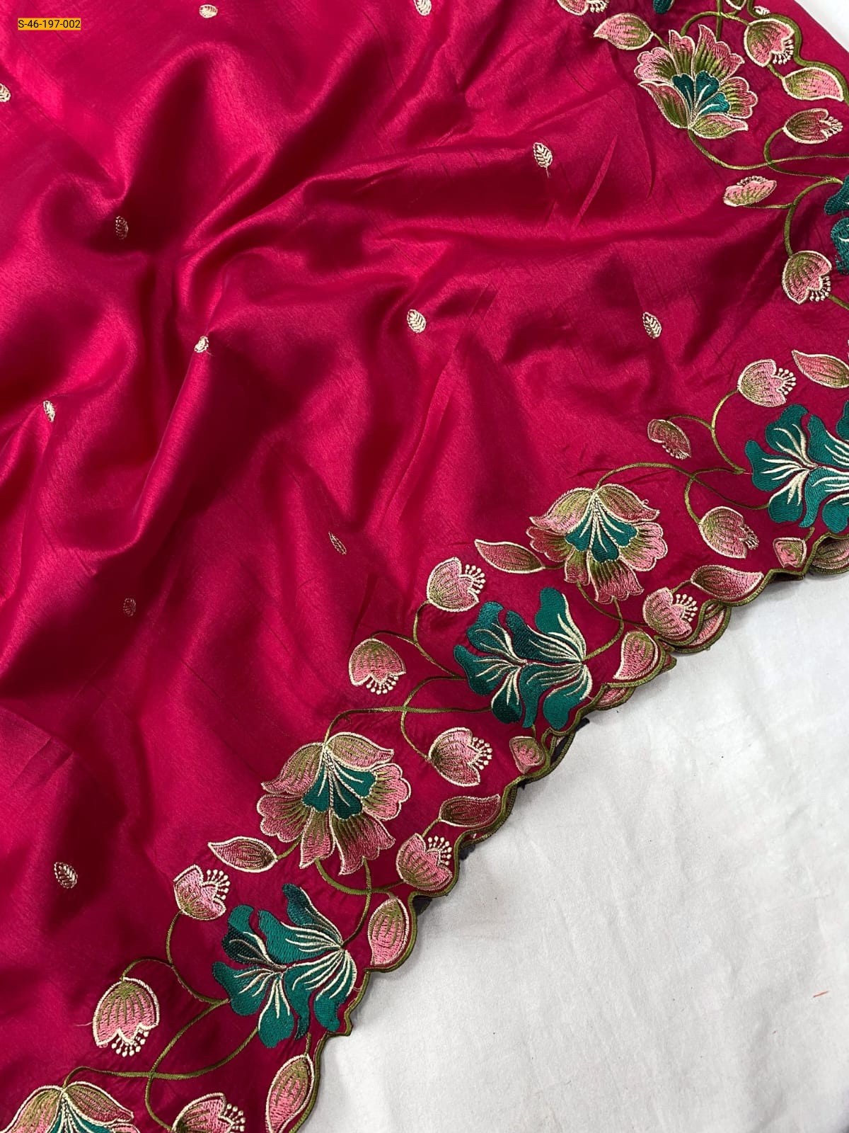 Pink Premium Tussar Silk Saree