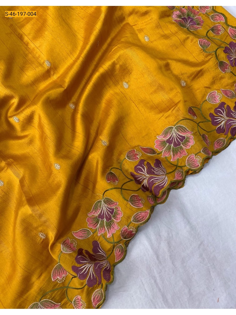 Yellow Premium Tussar Silk Saree