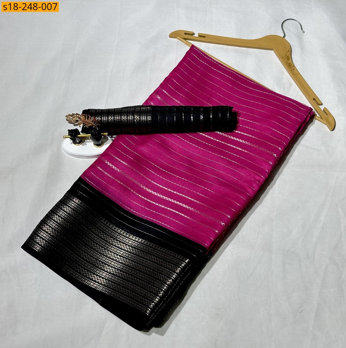 Pink Heavy mysore silk saree