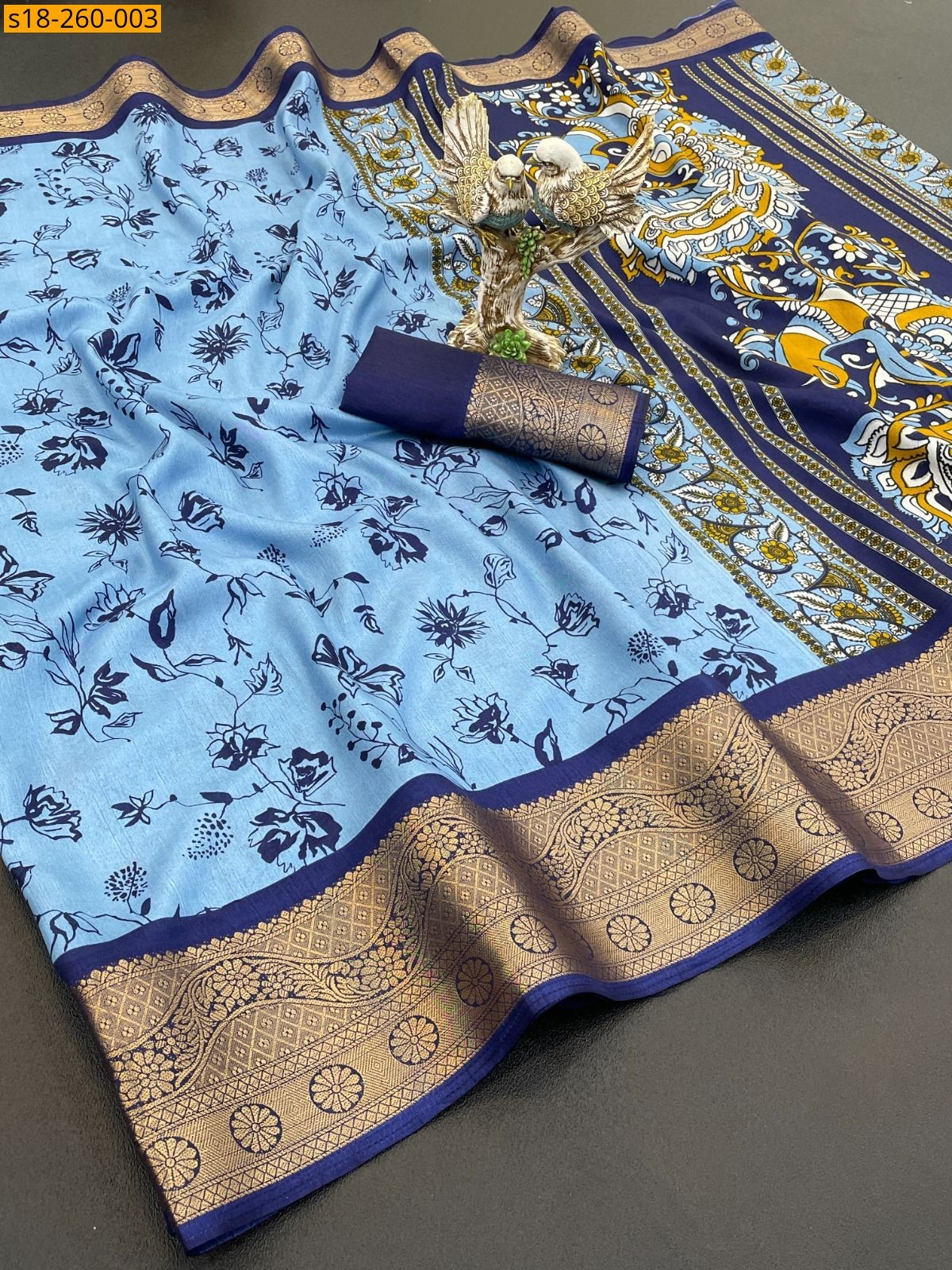 Blue Dola silk sarees 