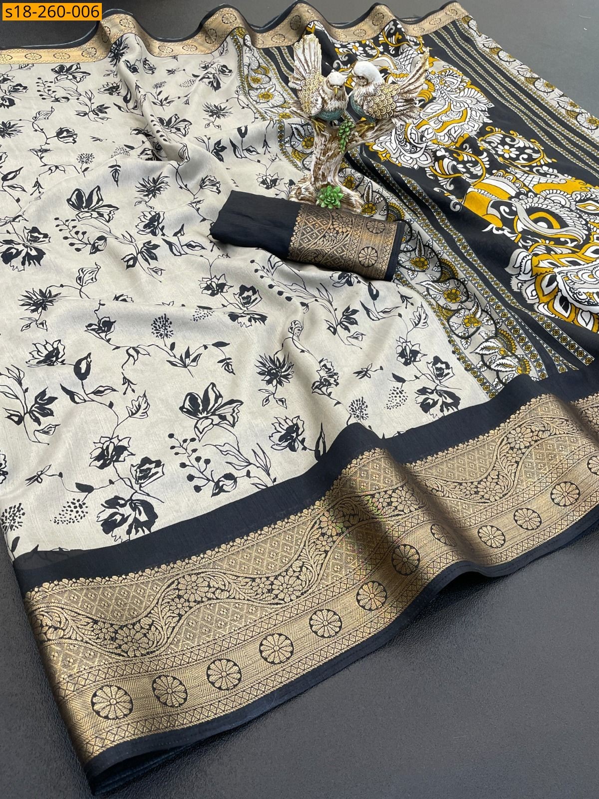 Black Dola silk sarees 