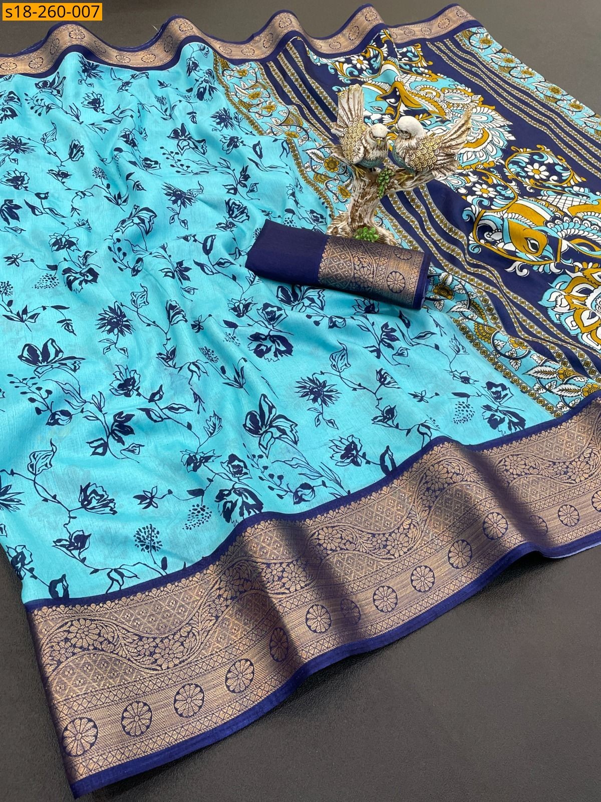 Blue Dola silk sarees 