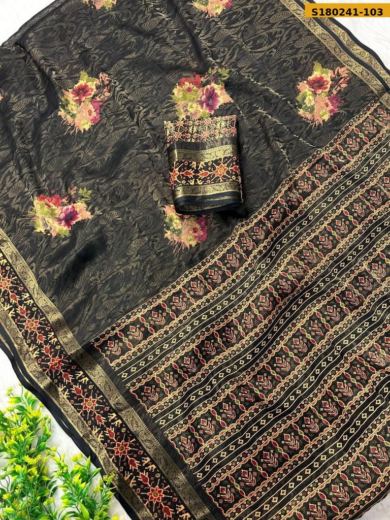 Fancy marsh mellow Saree