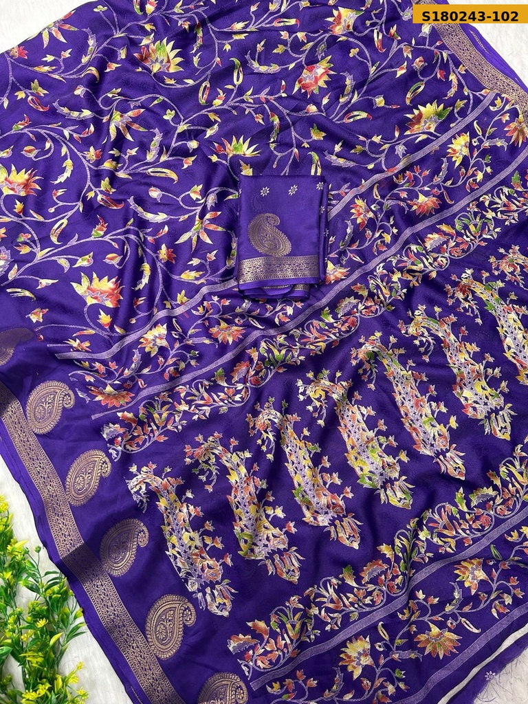 Fancy marsh mellow Saree