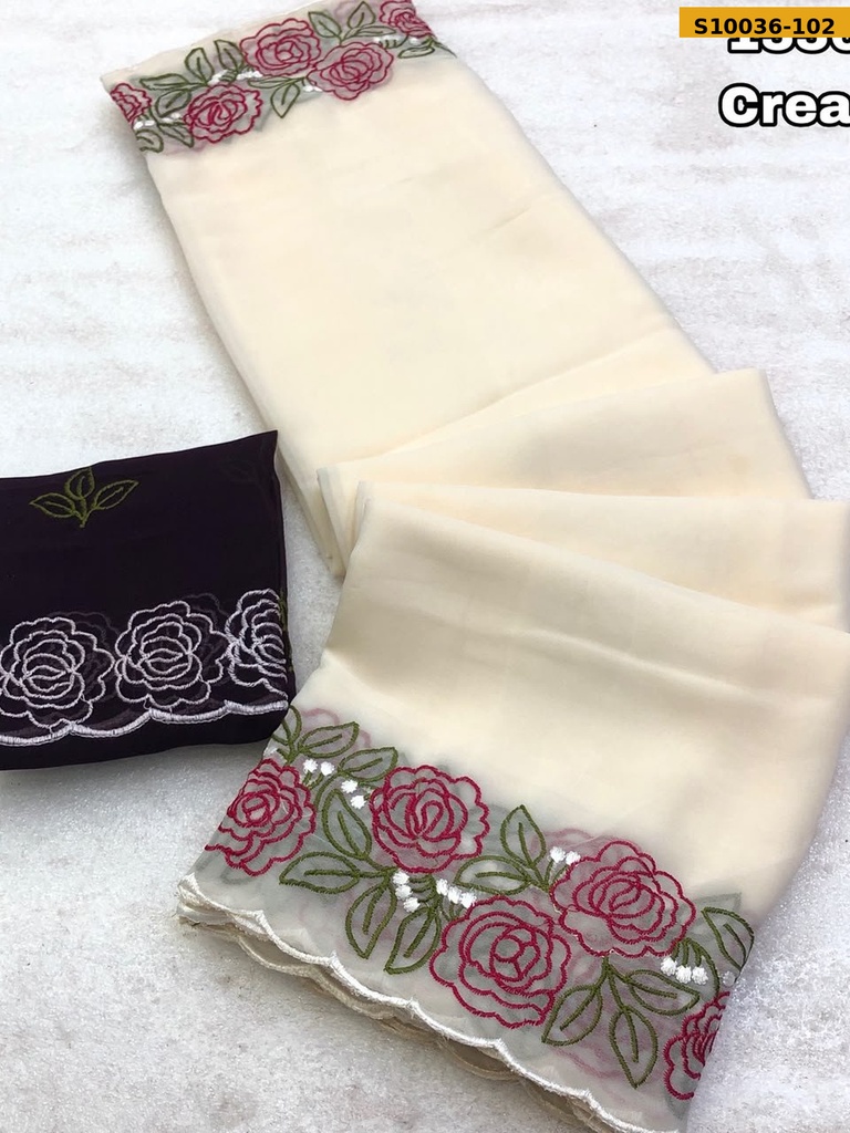 Fancy Faux Georgette Saree
