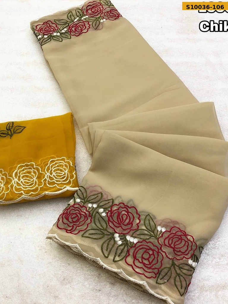 Fancy Faux Georgette Saree