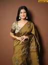 South Mix Cotton Saree with stitched blouse