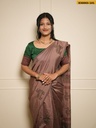 South Mix Cotton Saree with stitched blouse