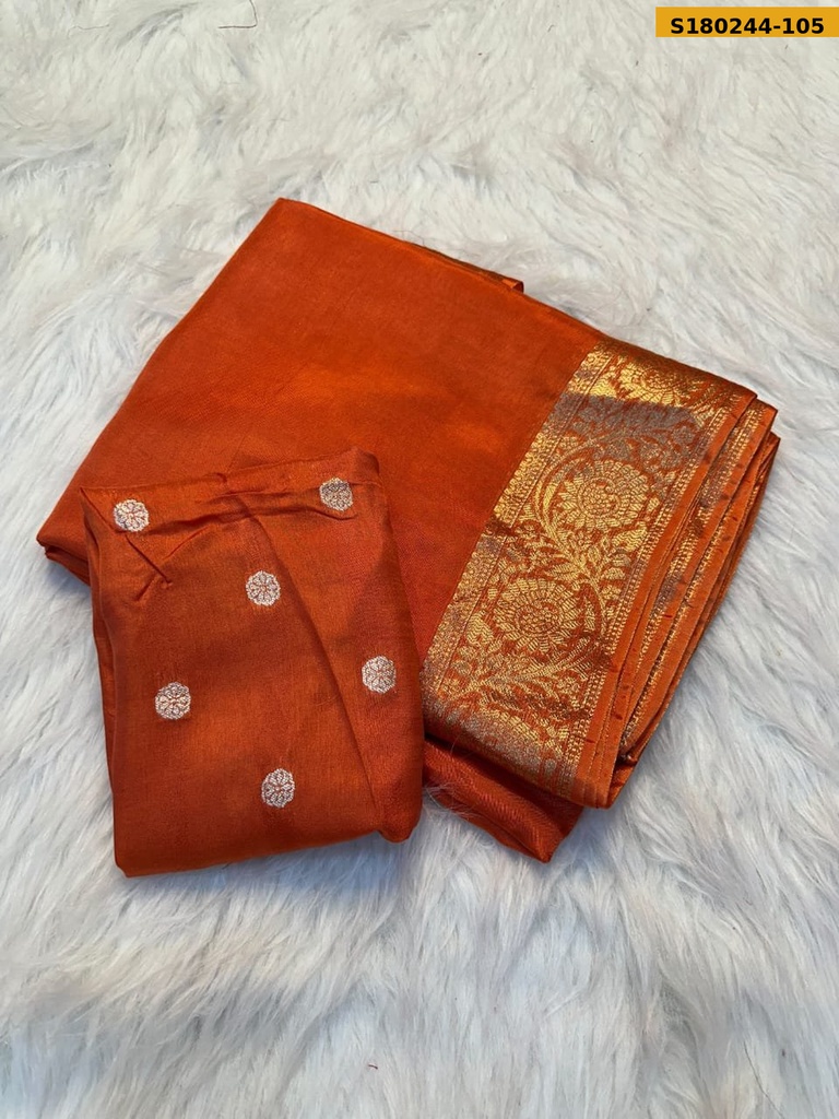 Fancy Mysore Crepe Saree
