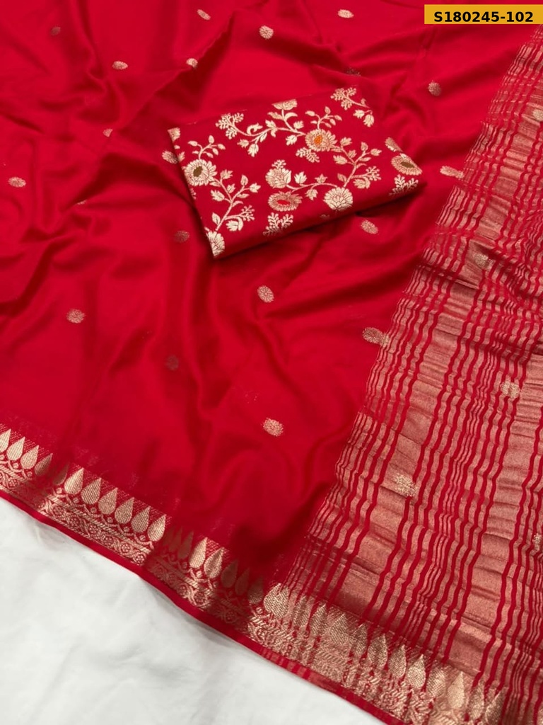 Fancy Mysore Crepe Viscose Saree