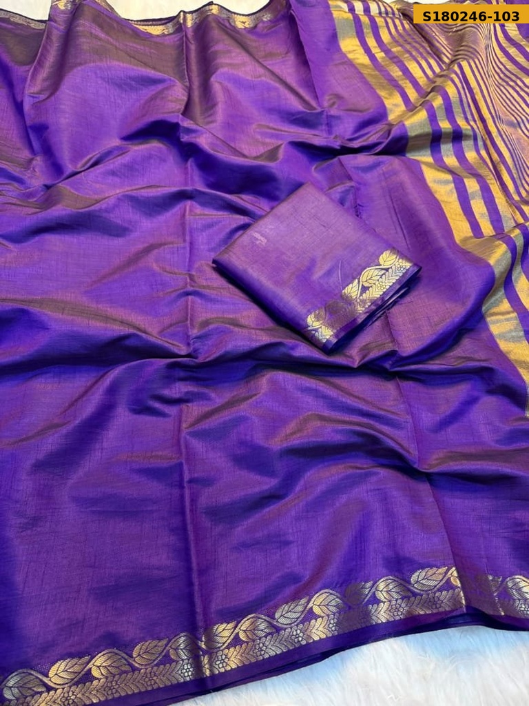 Fancy Mysore Crepe Saree