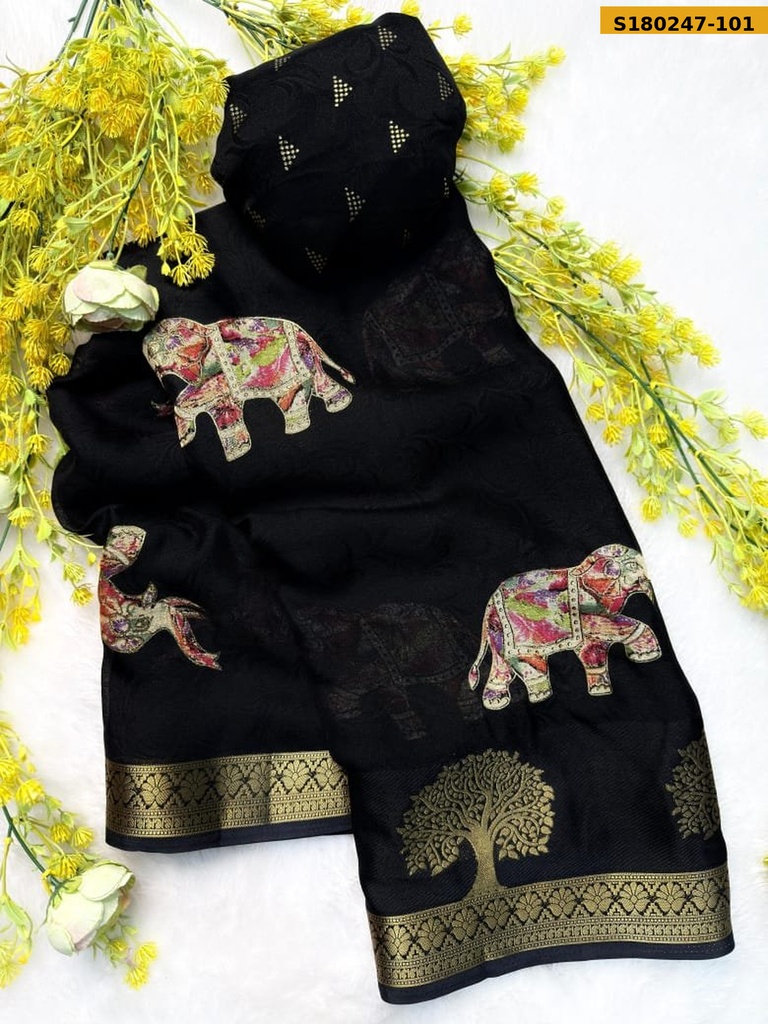 Fancy marsh mellow Saree
