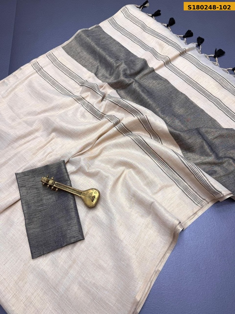 Fancy Mysore Silk Soft Linen Saree